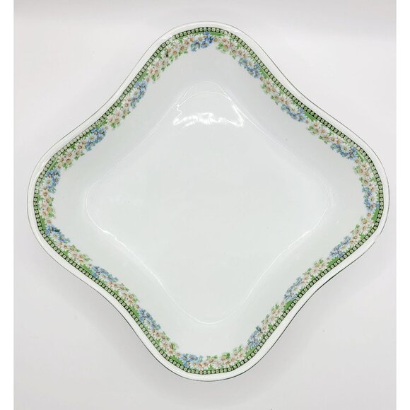 Bernard Bloch Hand Crafted Serving Platter Swivel Base Antique 1900-1913 - Picture 2 of 12